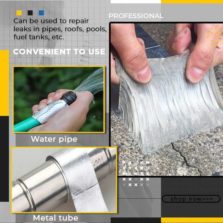 Aluminum Foil Butyl Self Adhesive Waterproof Tape (5 Meter)