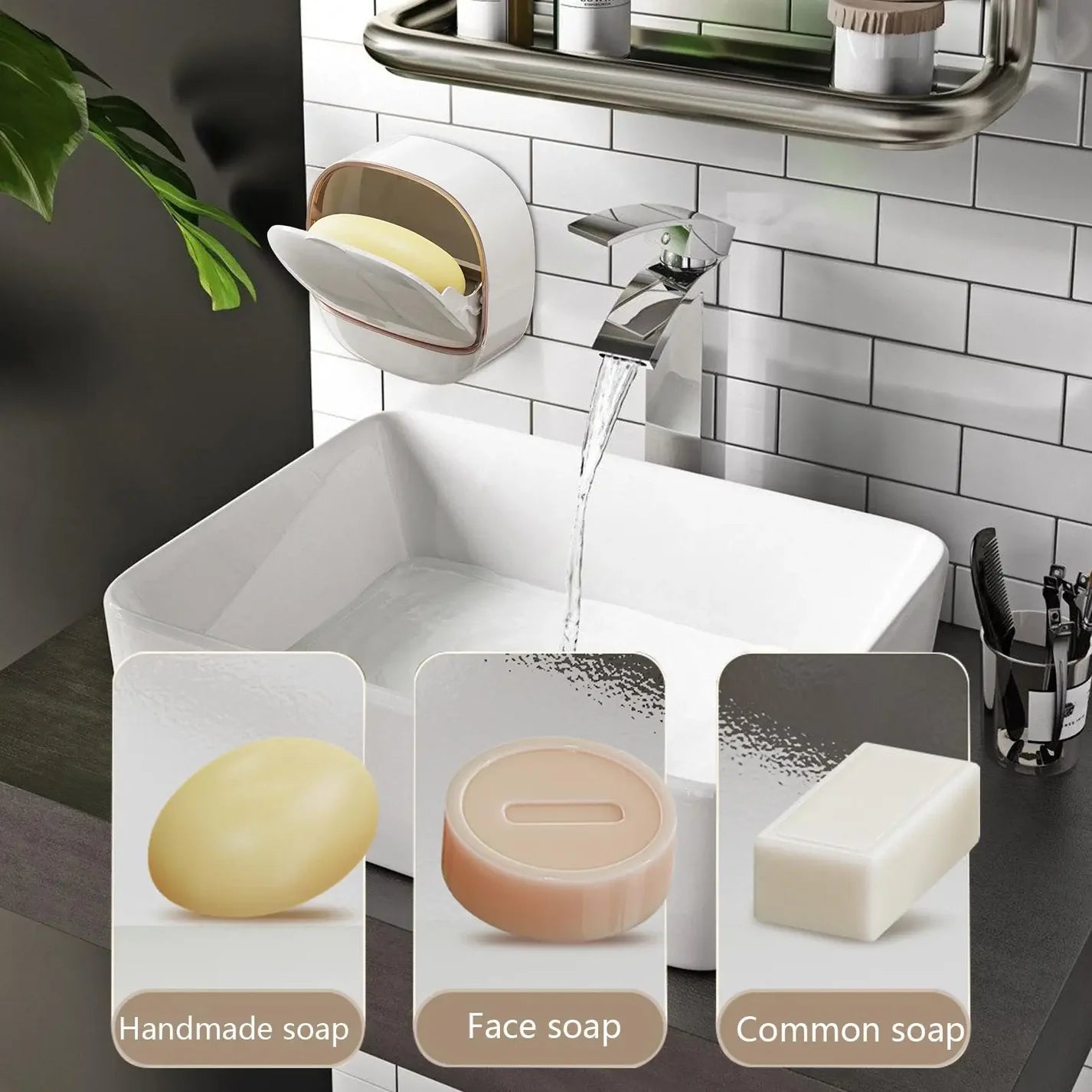 Soap Holder with drainage tray